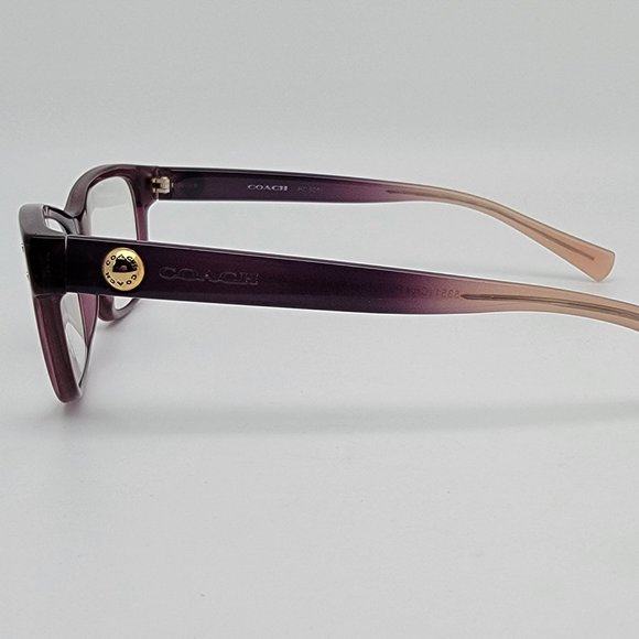 Coach HC6082 5351 Crystal Plum Crystal Plum Blush Gradient Eyeglasses Frame 51mm - Picture 4 of 14
